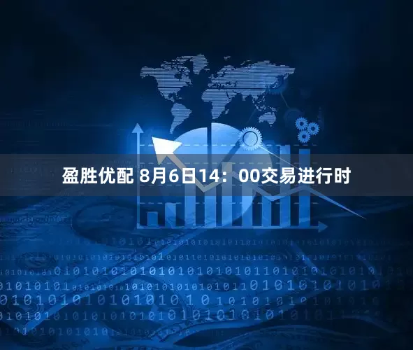 盈胜优配 8月6日14：00交易进行时